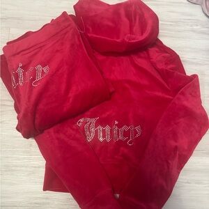 Juicy Couture Red Tracksuit Set